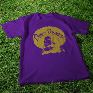 Queen Dopeness - Gold on Purple