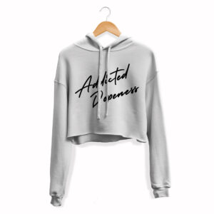 AD Autograf Cropped Hoodie | White